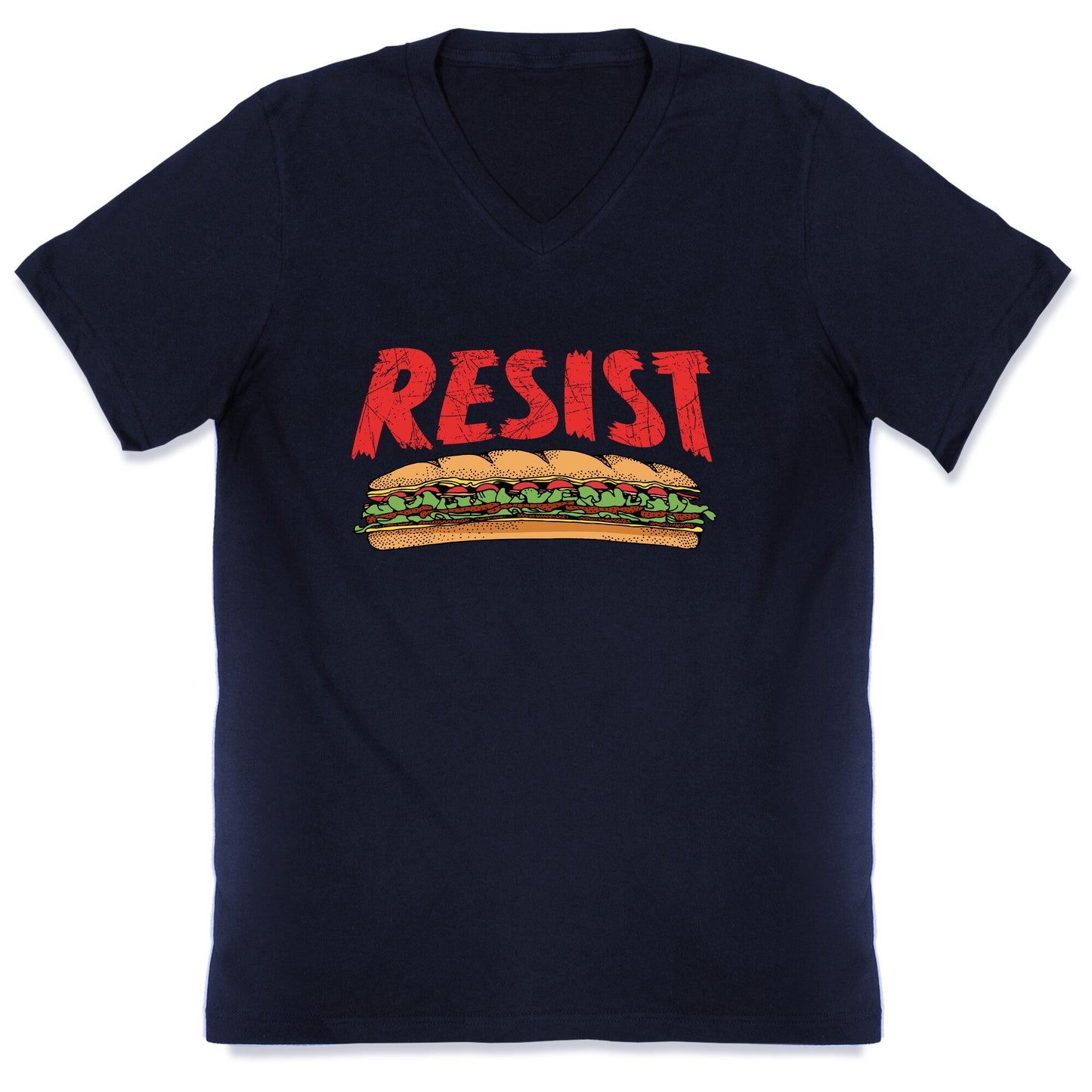 Resist Anti Ice Sandwich Guy DC V-Neck