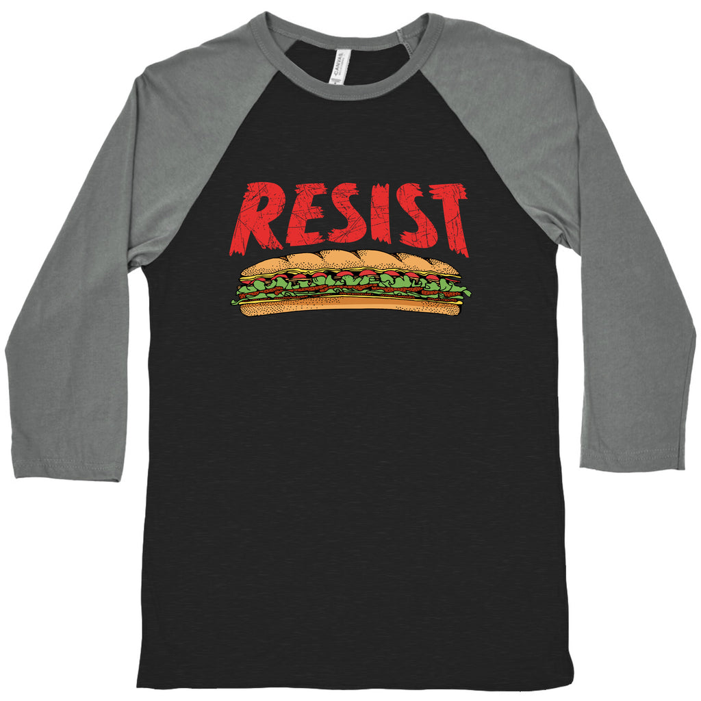 Resist Anti Ice Sandwich Guy DC Baseball Tee