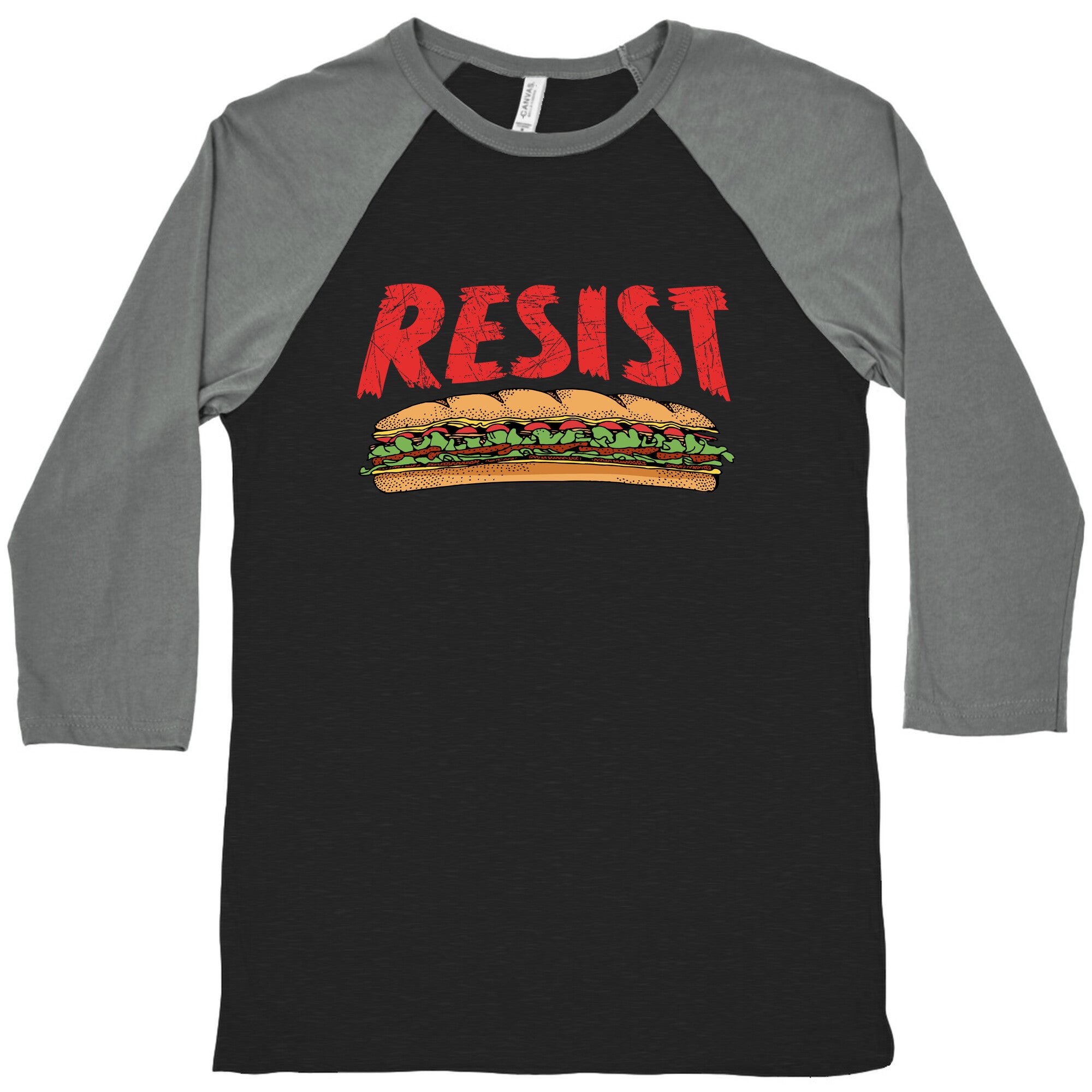 Resist Anti Ice Sandwich Guy DC Baseball Tee
