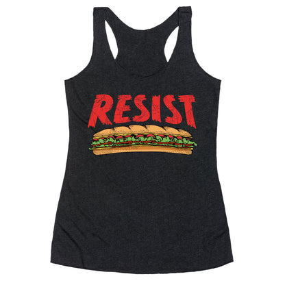 Resist Anti Ice Sandwich Guy DC Racerback Tank