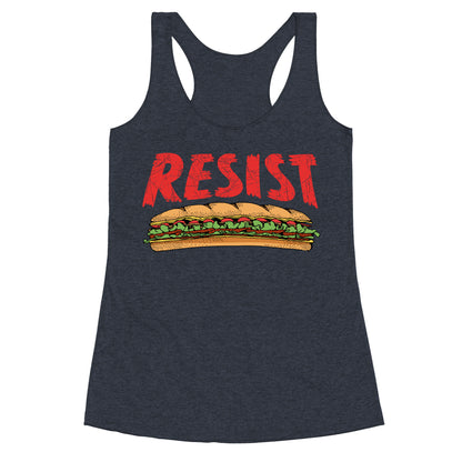 Resist Anti Ice Sandwich Guy DC Racerback Tank