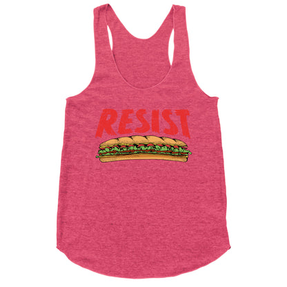 Resist Anti Ice Sandwich Guy DC Racerback Tank