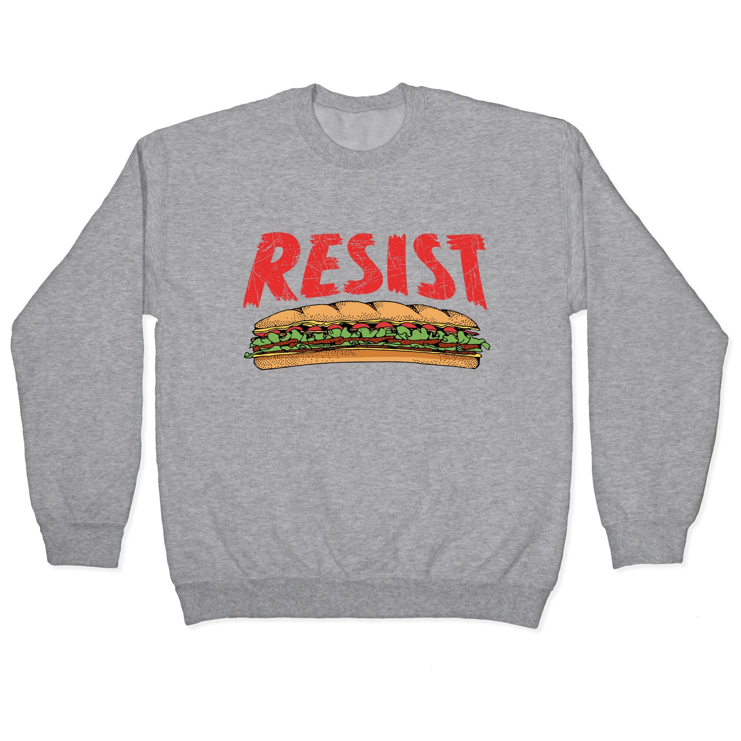 Resist Anti Ice Sandwich Guy DC Crewneck Sweatshirt
