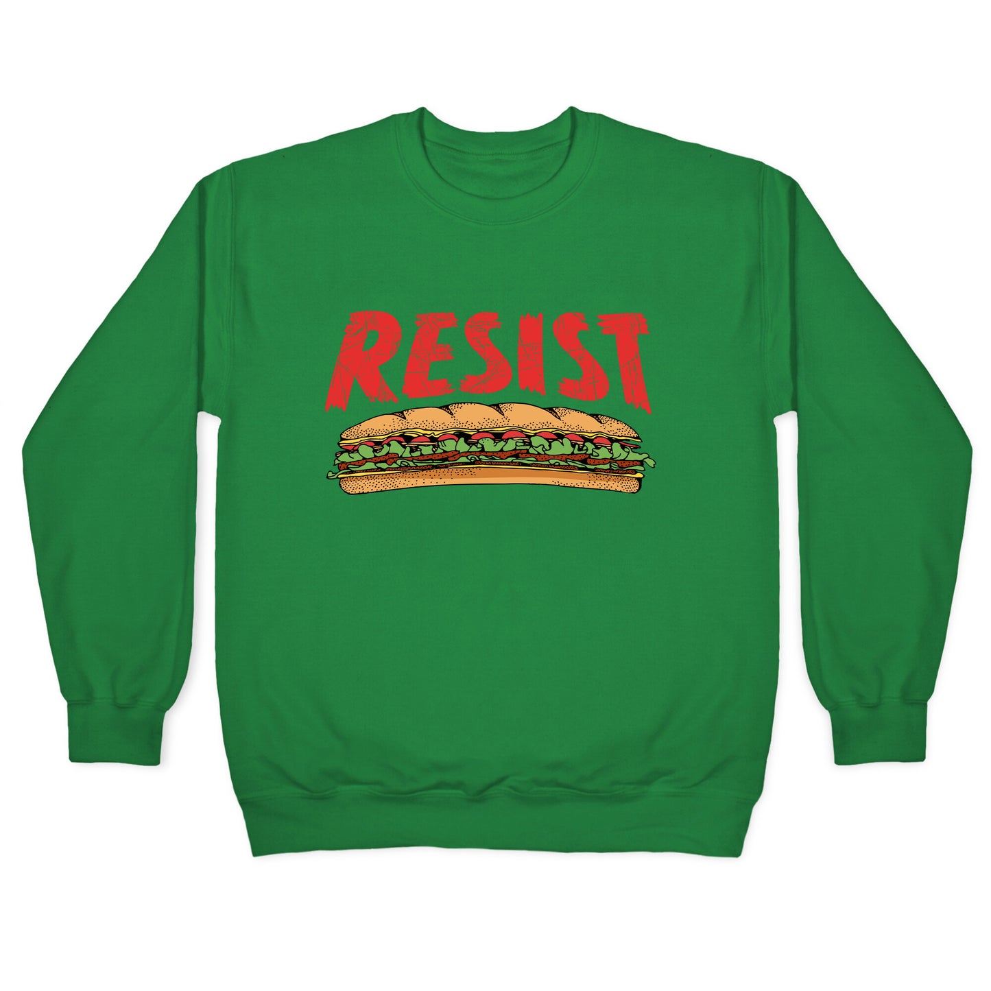 Resist Anti Ice Sandwich Guy DC Crewneck Sweatshirt