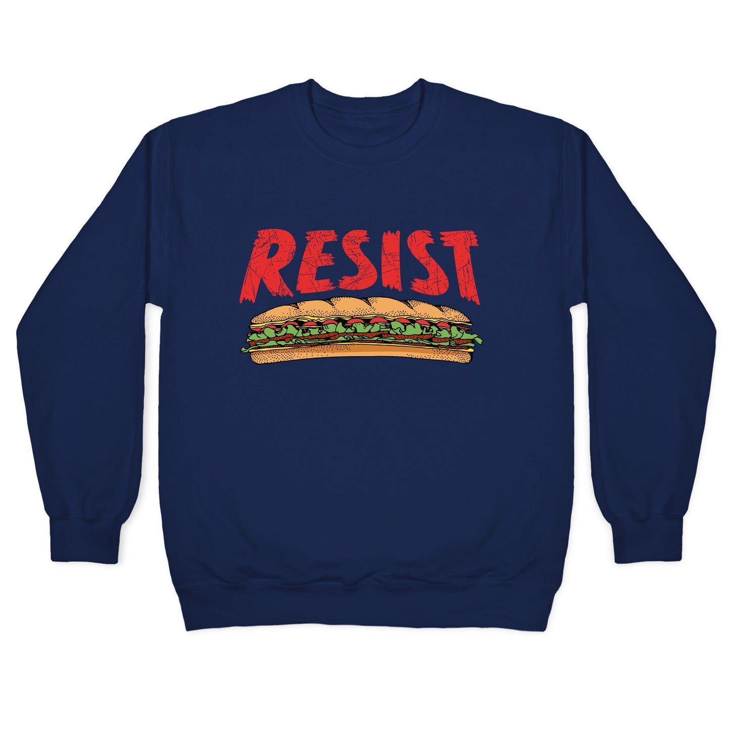 Resist Anti Ice Sandwich Guy DC Crewneck Sweatshirt