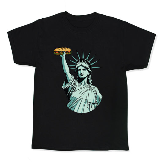 Statue of Liberty Sandwich Guy DC Kids Tee