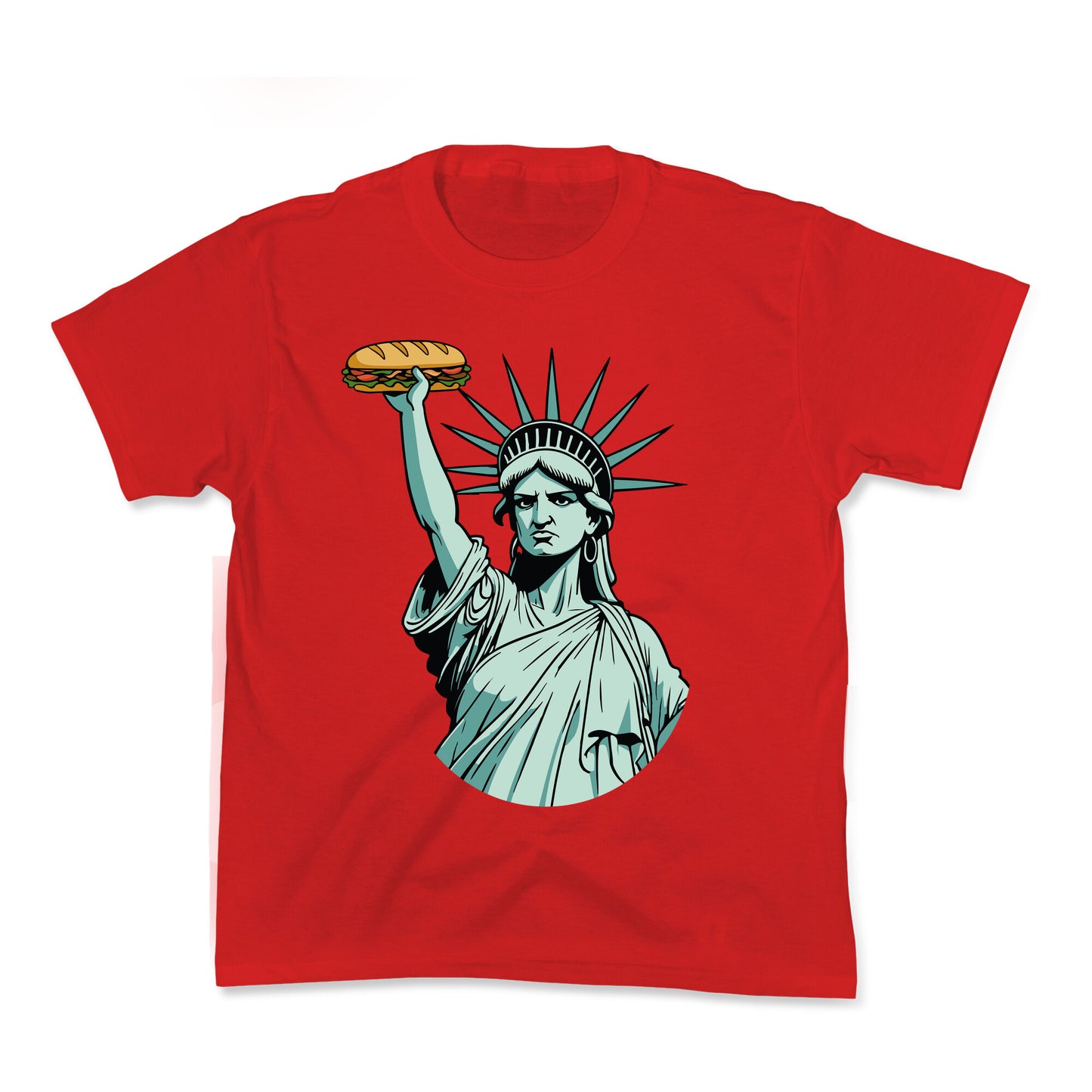 Statue of Liberty Sandwich Guy DC Kids Tee
