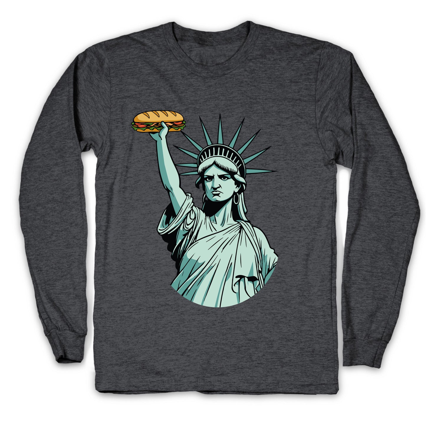 Statue of Liberty Sandwich Guy DC Longsleeve Tee