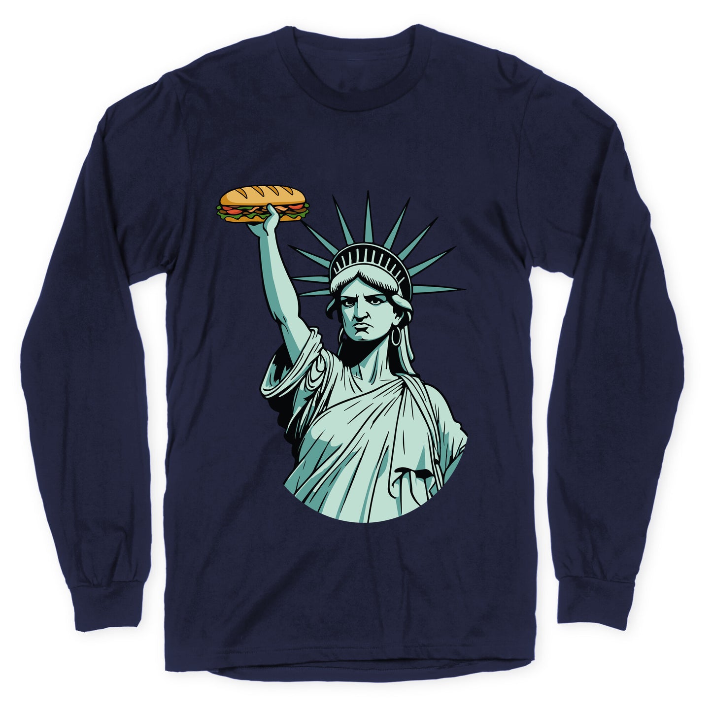 Statue of Liberty Sandwich Guy DC Longsleeve Tee