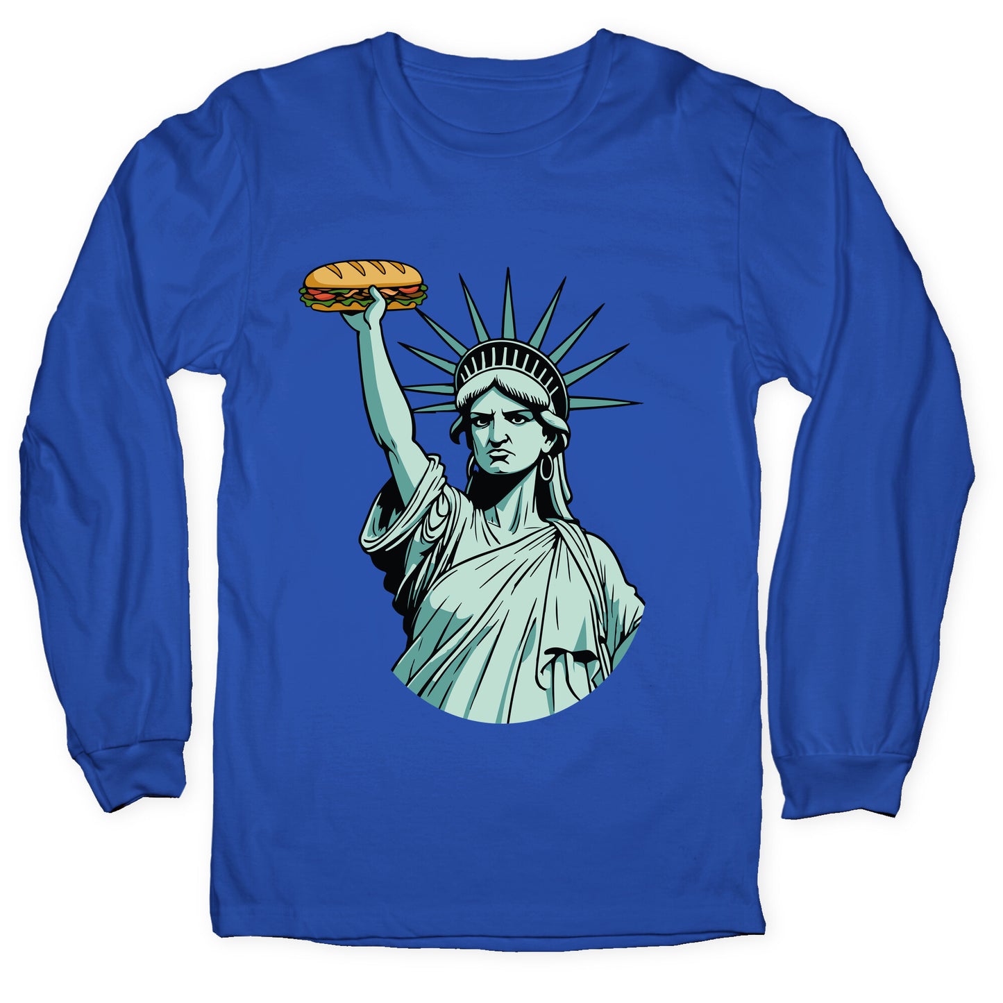 Statue of Liberty Sandwich Guy DC Longsleeve Tee
