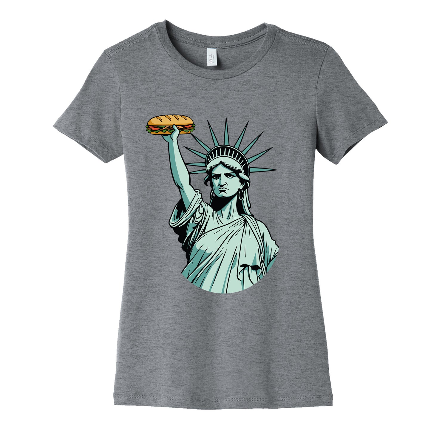 Statue of Liberty Sandwich Guy DC Womens Cotton Tee