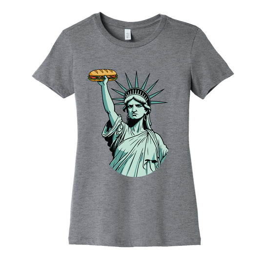 Statue of Liberty Sandwich Guy DC Womens Cotton Tee