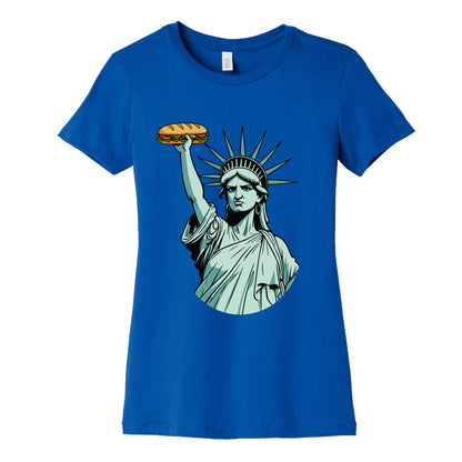 Statue of Liberty Sandwich Guy DC Womens Cotton Tee
