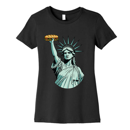 Statue of Liberty Sandwich Guy DC Womens Cotton Tee