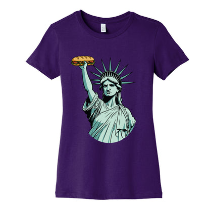 Statue of Liberty Sandwich Guy DC Womens Cotton Tee