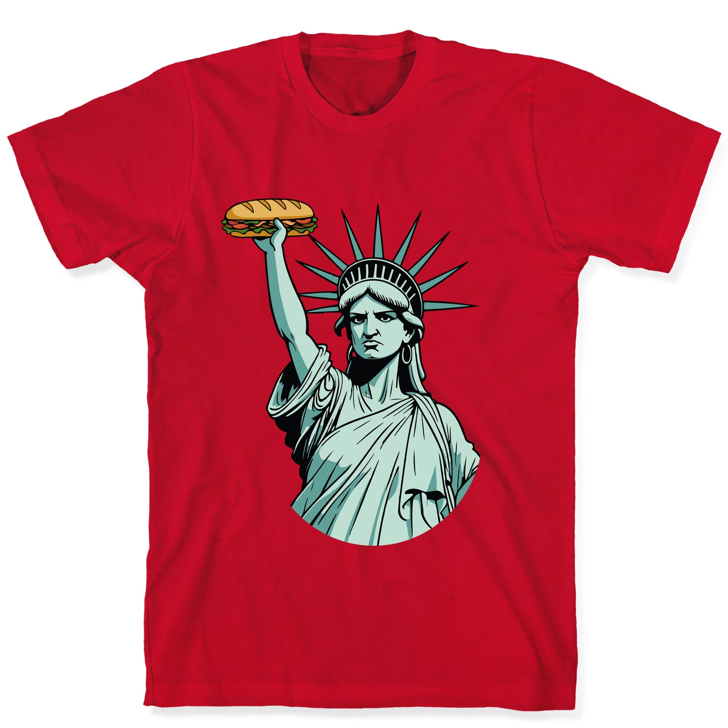 Statue of Liberty Sandwich Guy DC T-Shirt