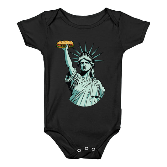 Statue of Liberty Sandwich Guy DC Baby One-Piece