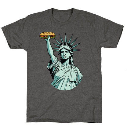 Statue of Liberty Sandwich Guy DC Unisex Triblend Tee