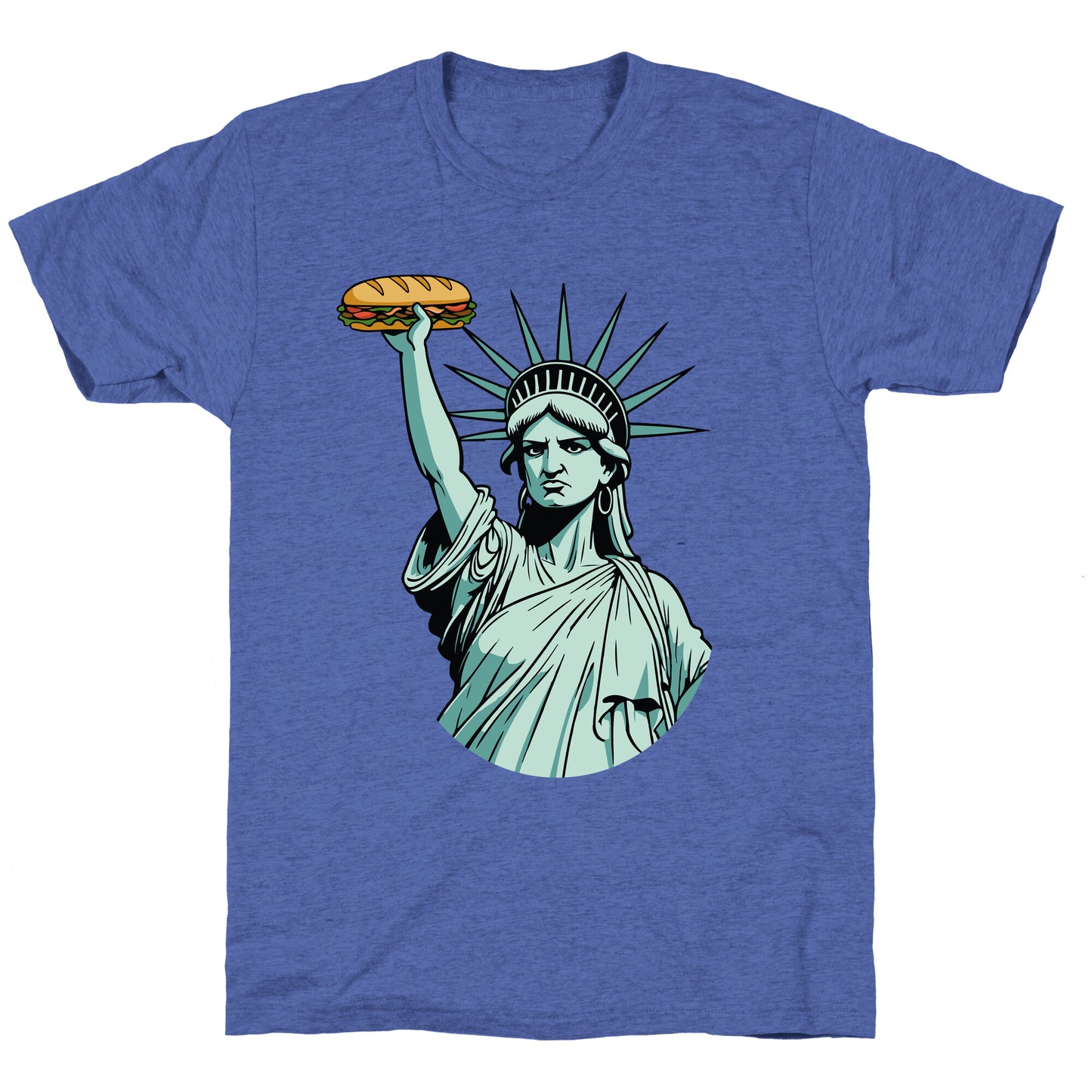 Statue of Liberty Sandwich Guy DC Unisex Triblend Tee