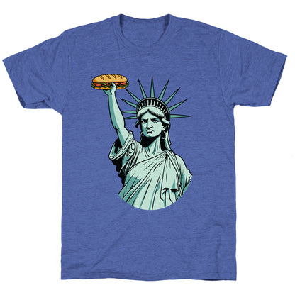 Statue of Liberty Sandwich Guy DC Unisex Triblend Tee