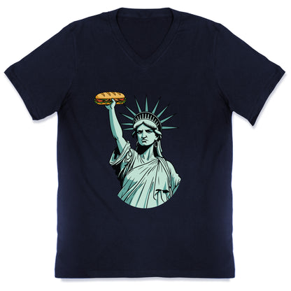 Statue of Liberty Sandwich Guy DC V-Neck