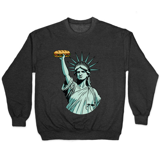 Statue of Liberty Sandwich Guy DC Crewneck Sweatshirt