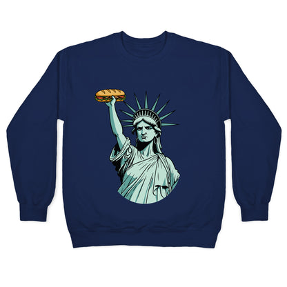 Statue of Liberty Sandwich Guy DC Crewneck Sweatshirt