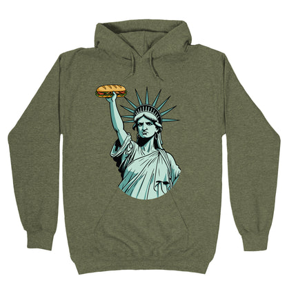 Statue of Liberty Sandwich Guy DC Hoodie
