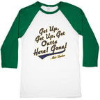 Bob Uecker Get Up Get Up Baseball Tee