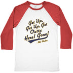Bob Uecker Get Up Get Up Baseball Tee