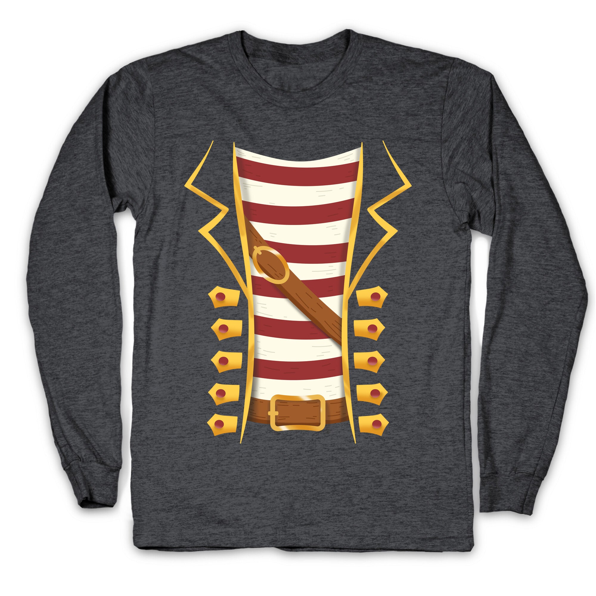 Buccaneer Halloween Pirate Costume Longsleeve Tee