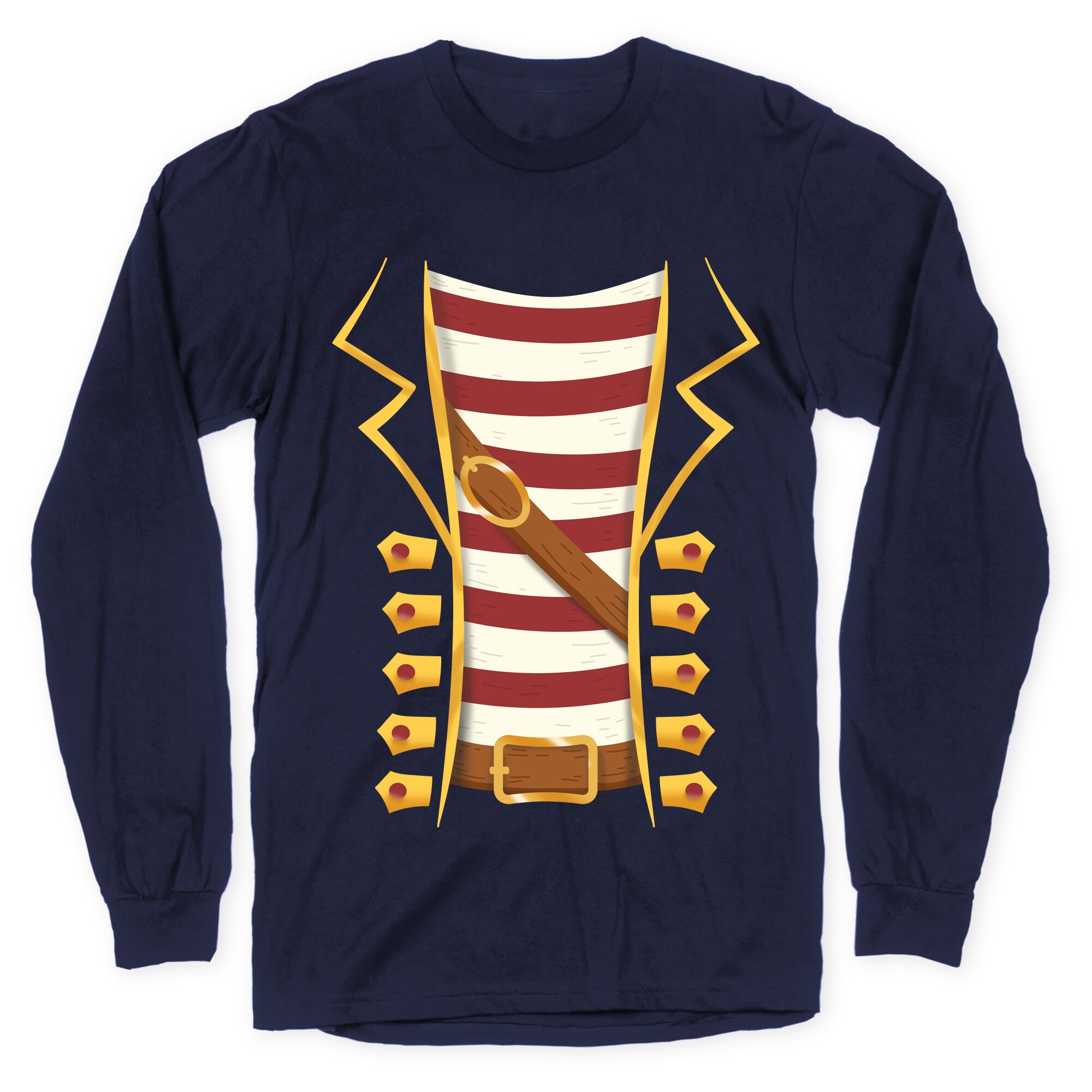 Buccaneer Halloween Pirate Costume Longsleeve Tee