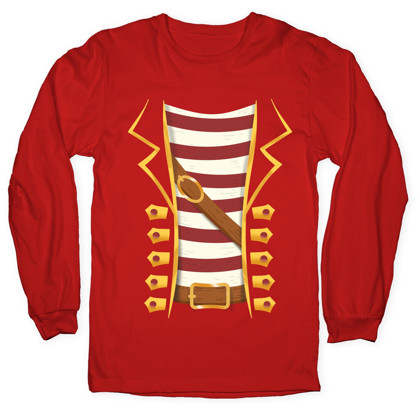 Buccaneer Halloween Pirate Costume Longsleeve Tee