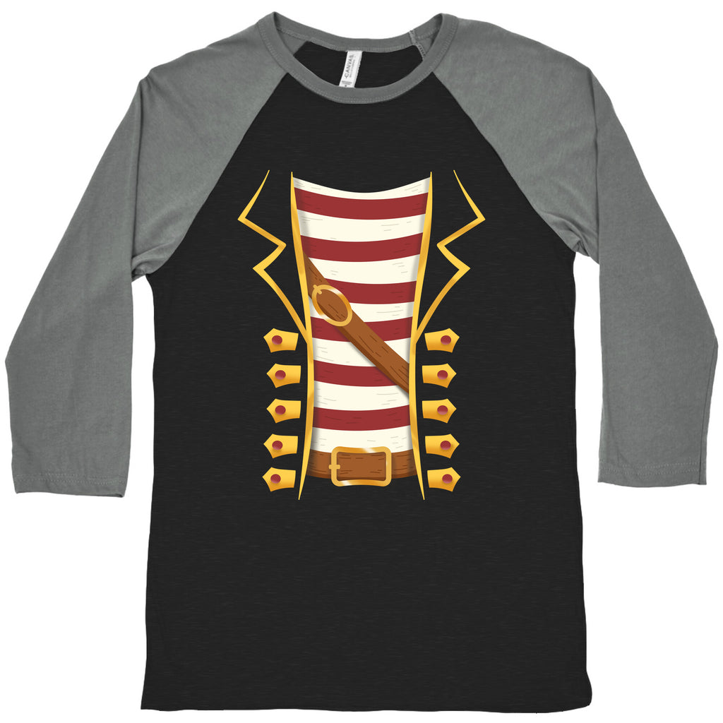 Buccaneer Halloween Pirate Costume Baseball Tee