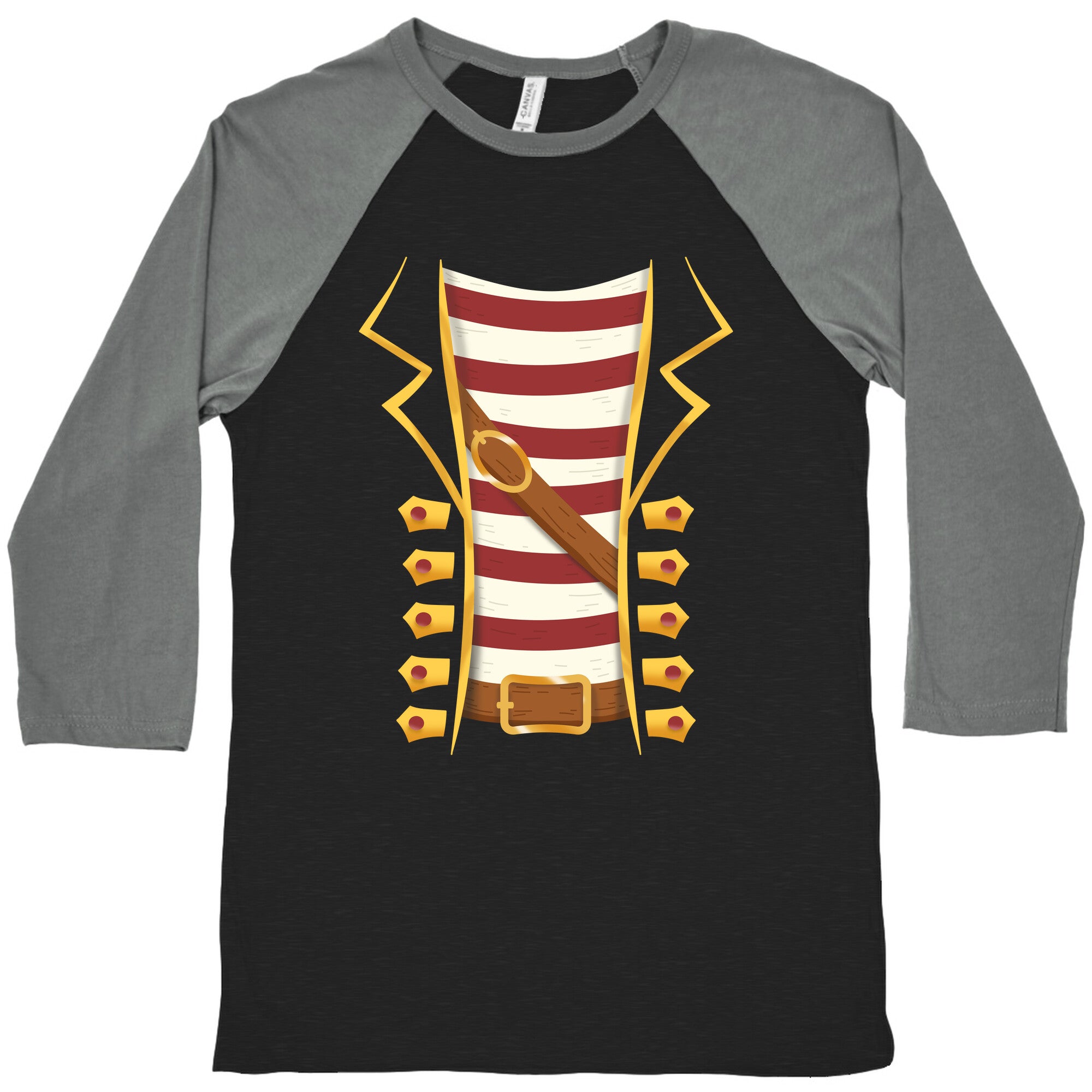 Buccaneer Halloween Pirate Costume Baseball Tee