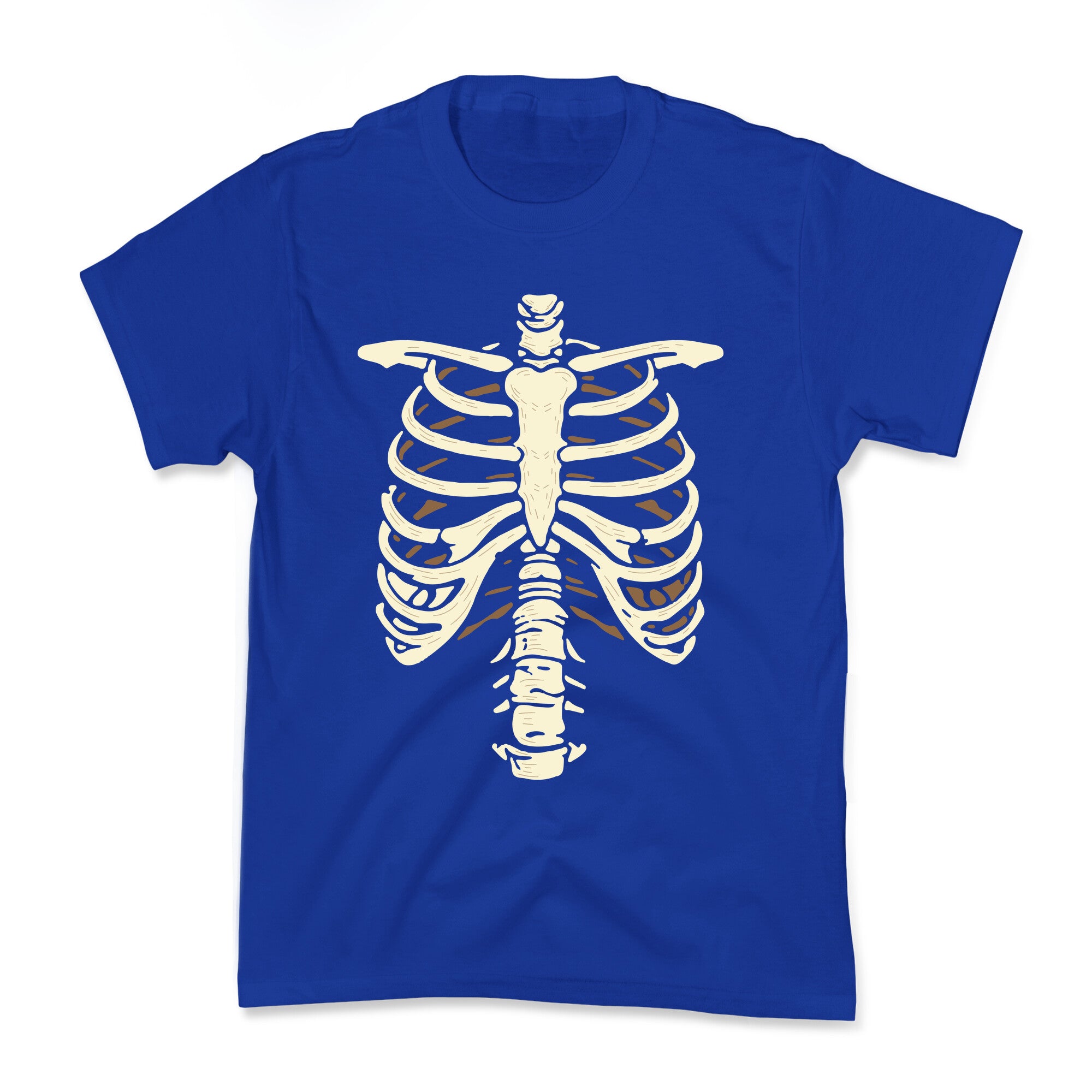 Skeleton Rib Cage Halloween Costume Kids Tee