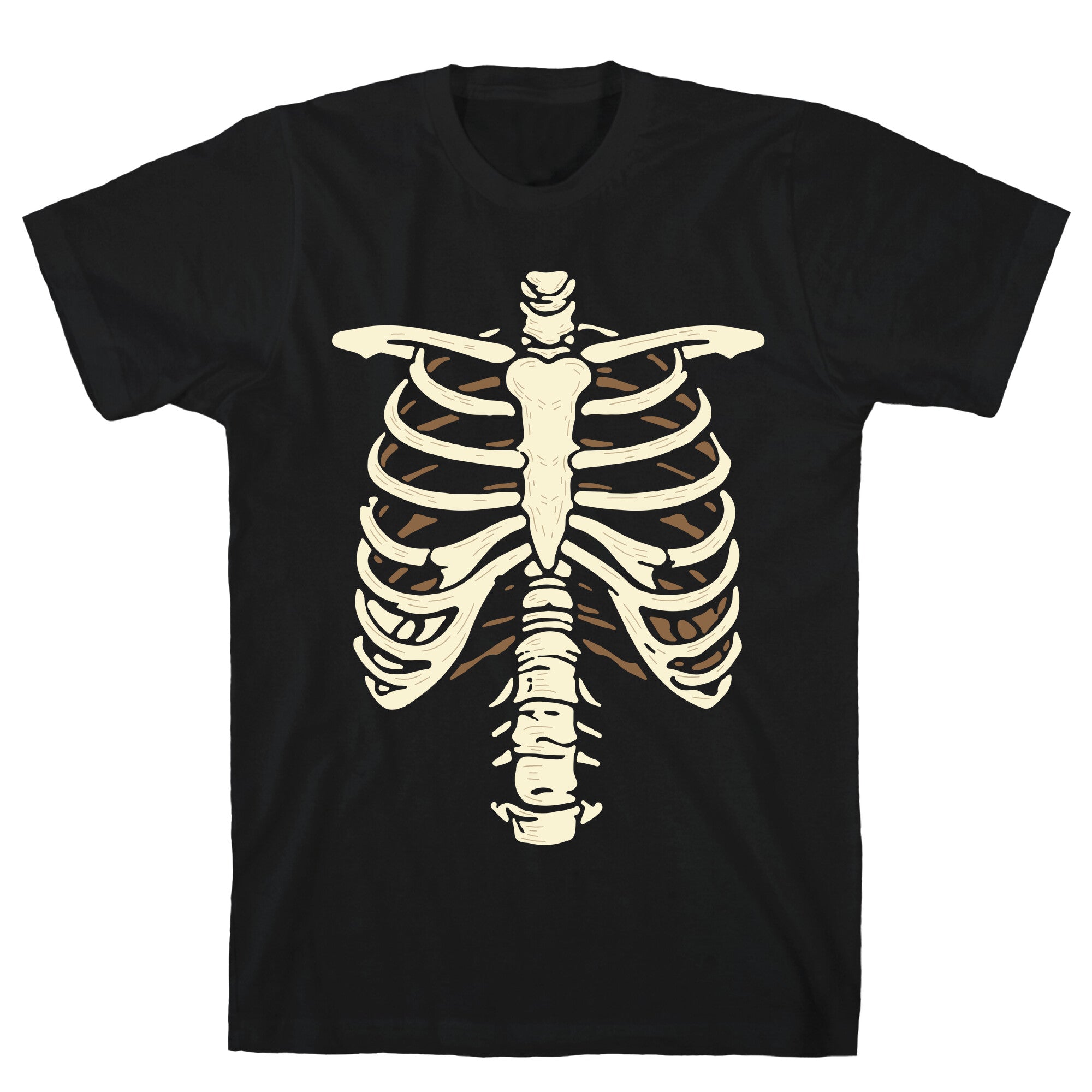 Skeleton Rib Cage Halloween Costume T-Shirt