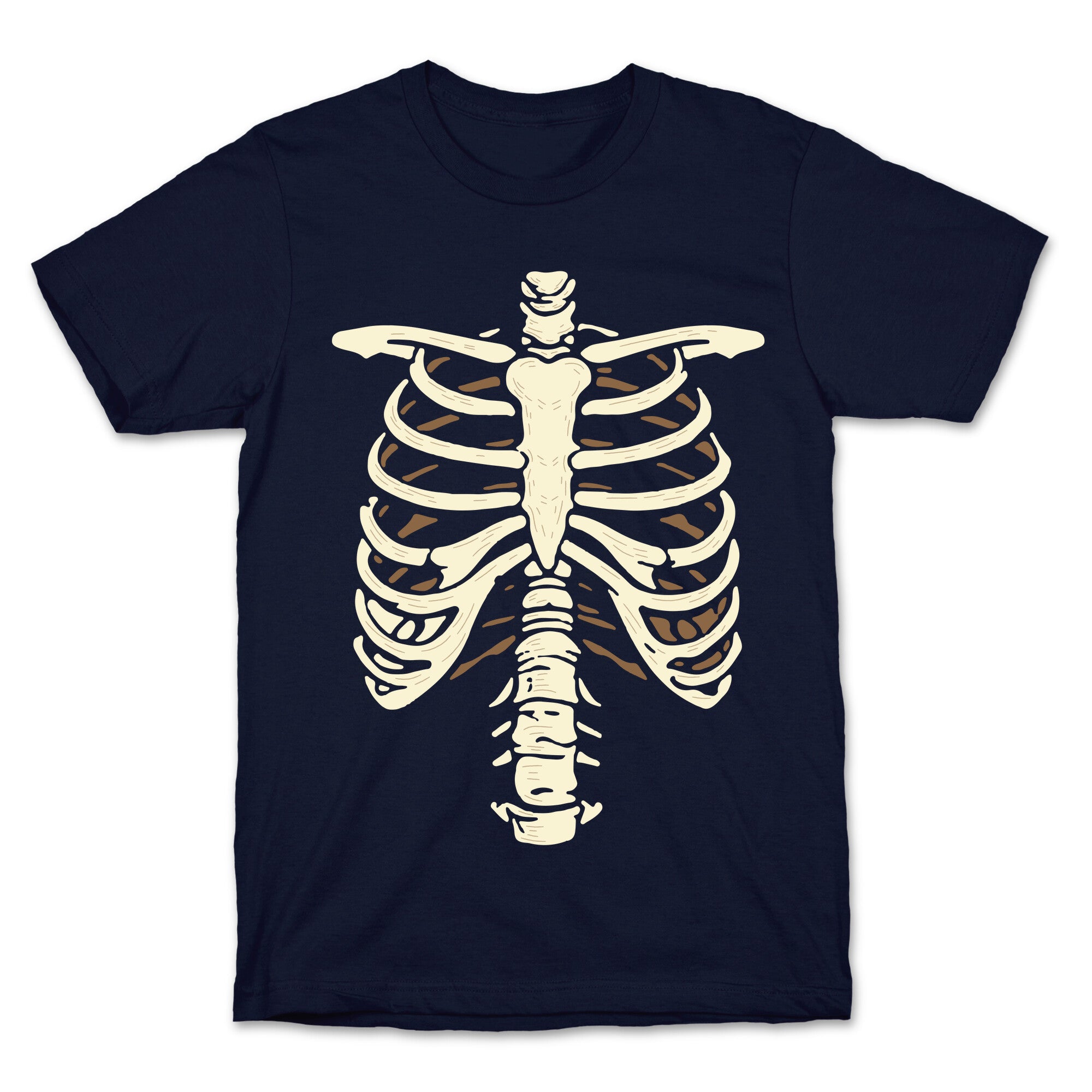 Skeleton Rib Cage Halloween Costume T-Shirt