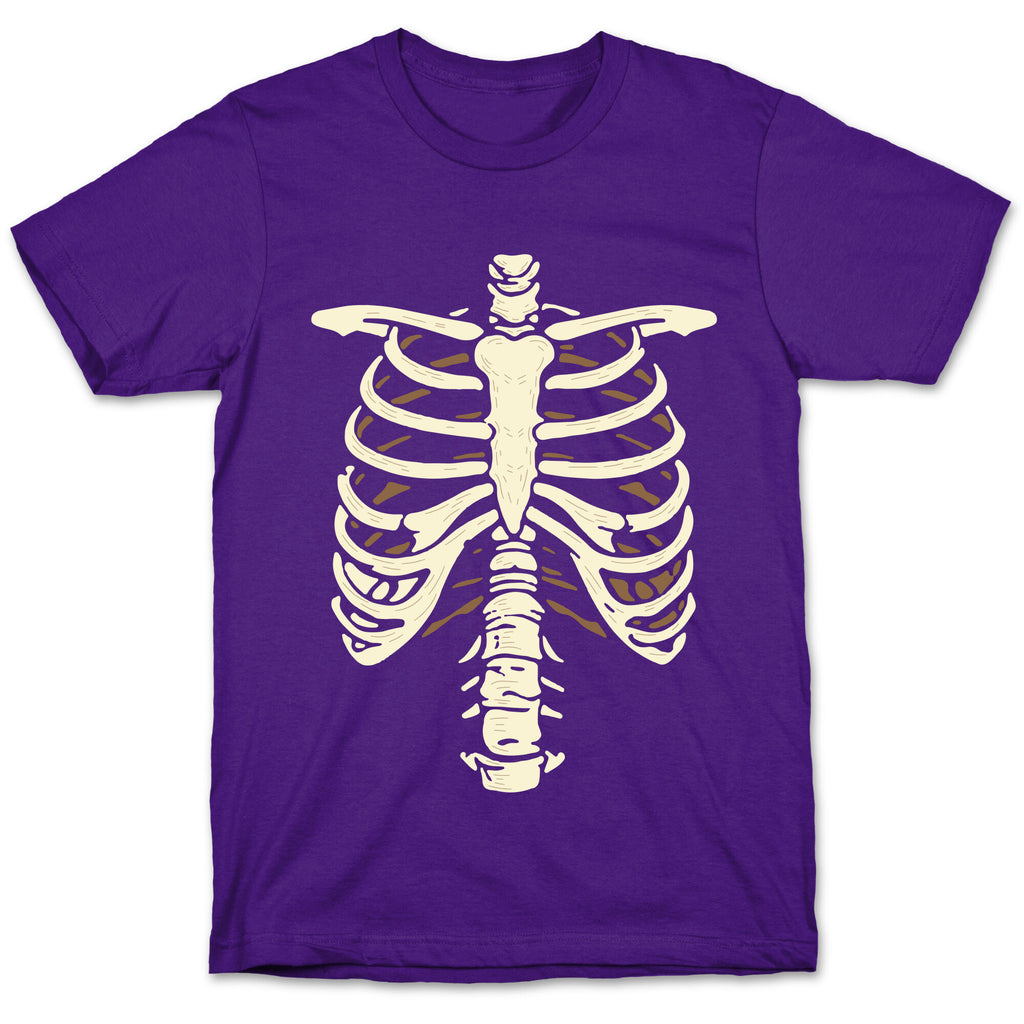 Skeleton Rib Cage Halloween Costume T-Shirt