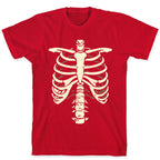 Skeleton Rib Cage Halloween Costume T-Shirt