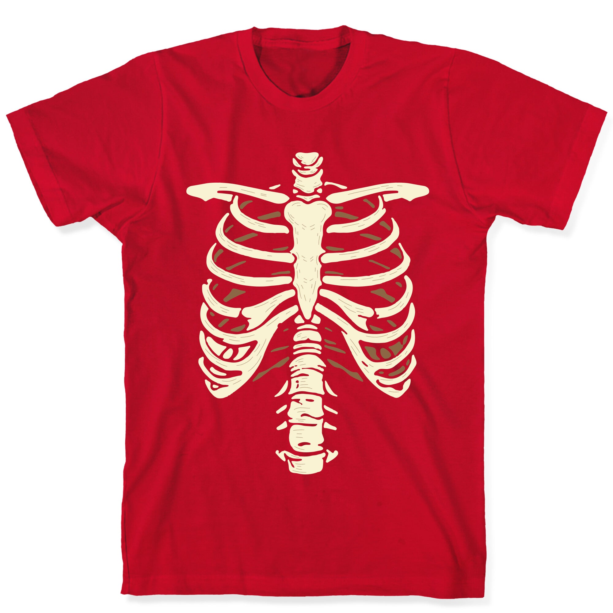 Skeleton Rib Cage Halloween Costume T-Shirt