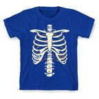 Skeleton Rib Cage Halloween Costume T-Shirt