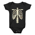 Skeleton Rib Cage Halloween Costume Baby One-Piece