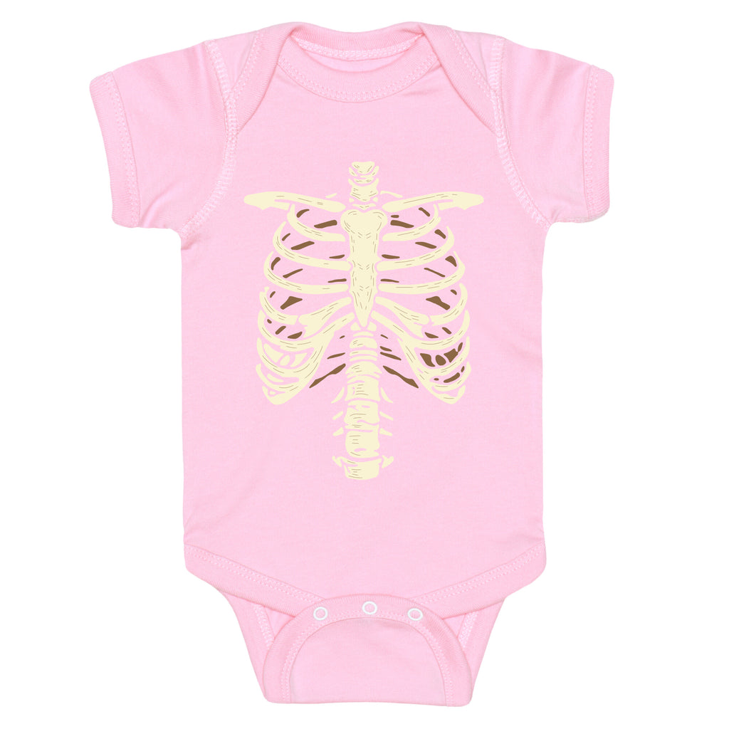 Skeleton Rib Cage Halloween Costume Baby One-Piece