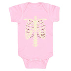 Skeleton Rib Cage Halloween Costume Baby One-Piece