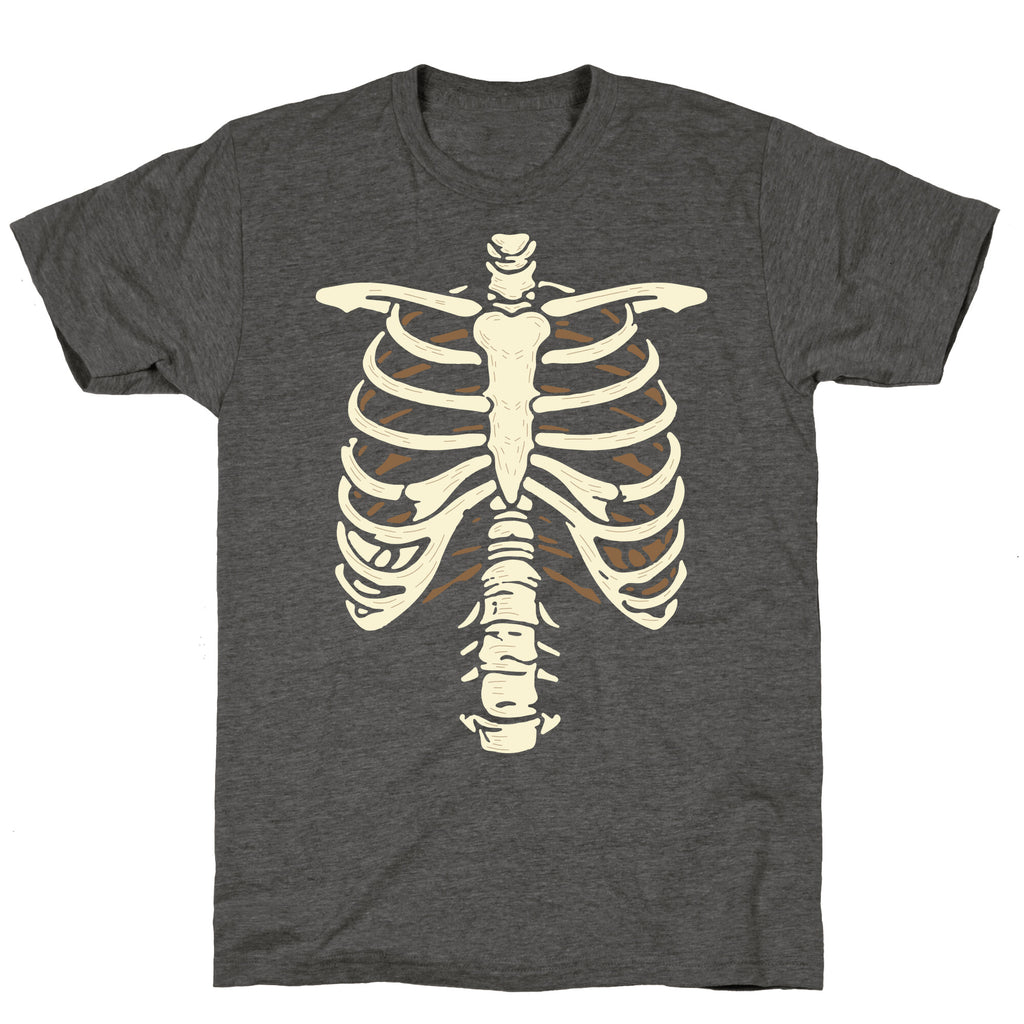 Skeleton Rib Cage Halloween Costume Unisex Triblend Tee