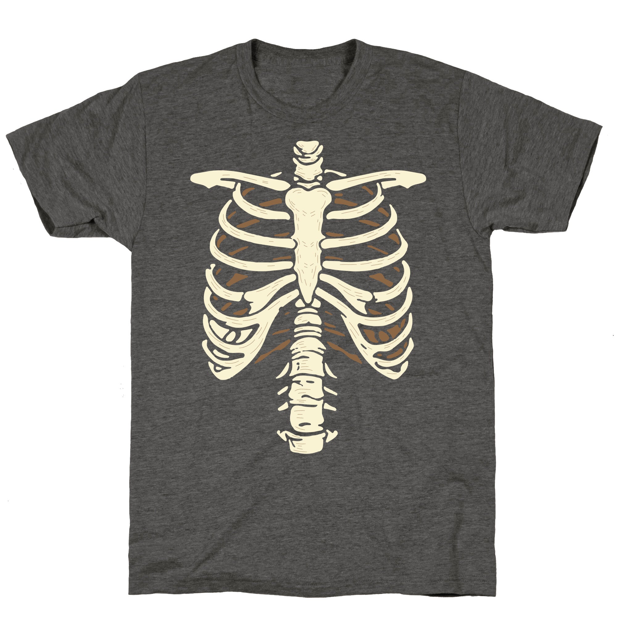 Skeleton Rib Cage Halloween Costume Unisex Triblend Tee