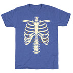 Skeleton Rib Cage Halloween Costume Unisex Triblend Tee