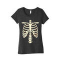 Skeleton Rib Cage Halloween Costume Womens Triblend Tee