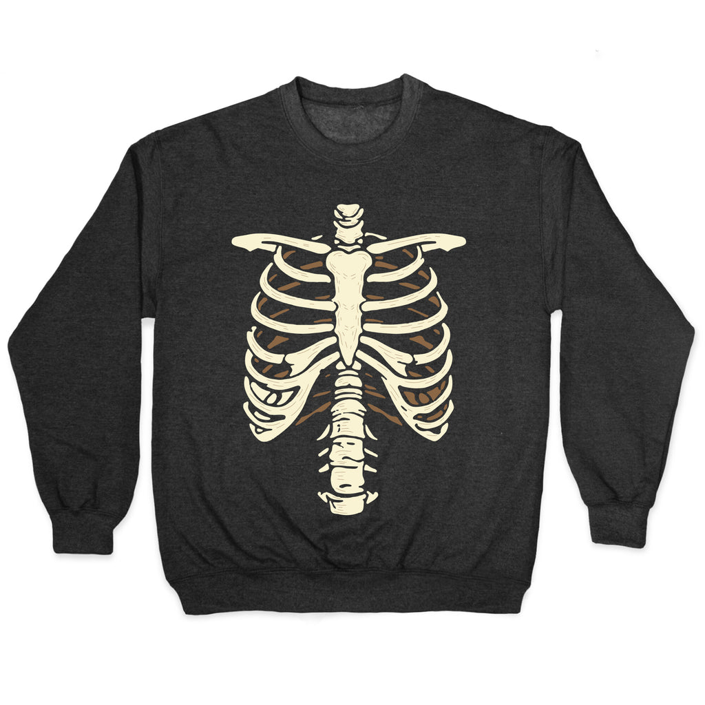 Skeleton Rib Cage Halloween Costume Crewneck Sweatshirt